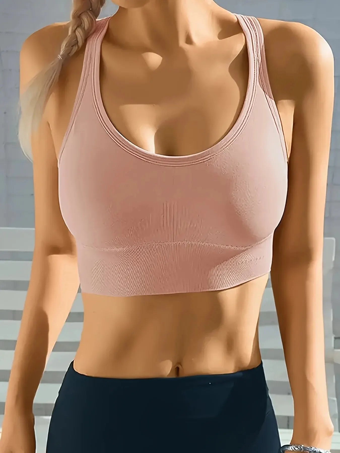 Seamless Push-Up Yoga Bra – Comfy & Breathable