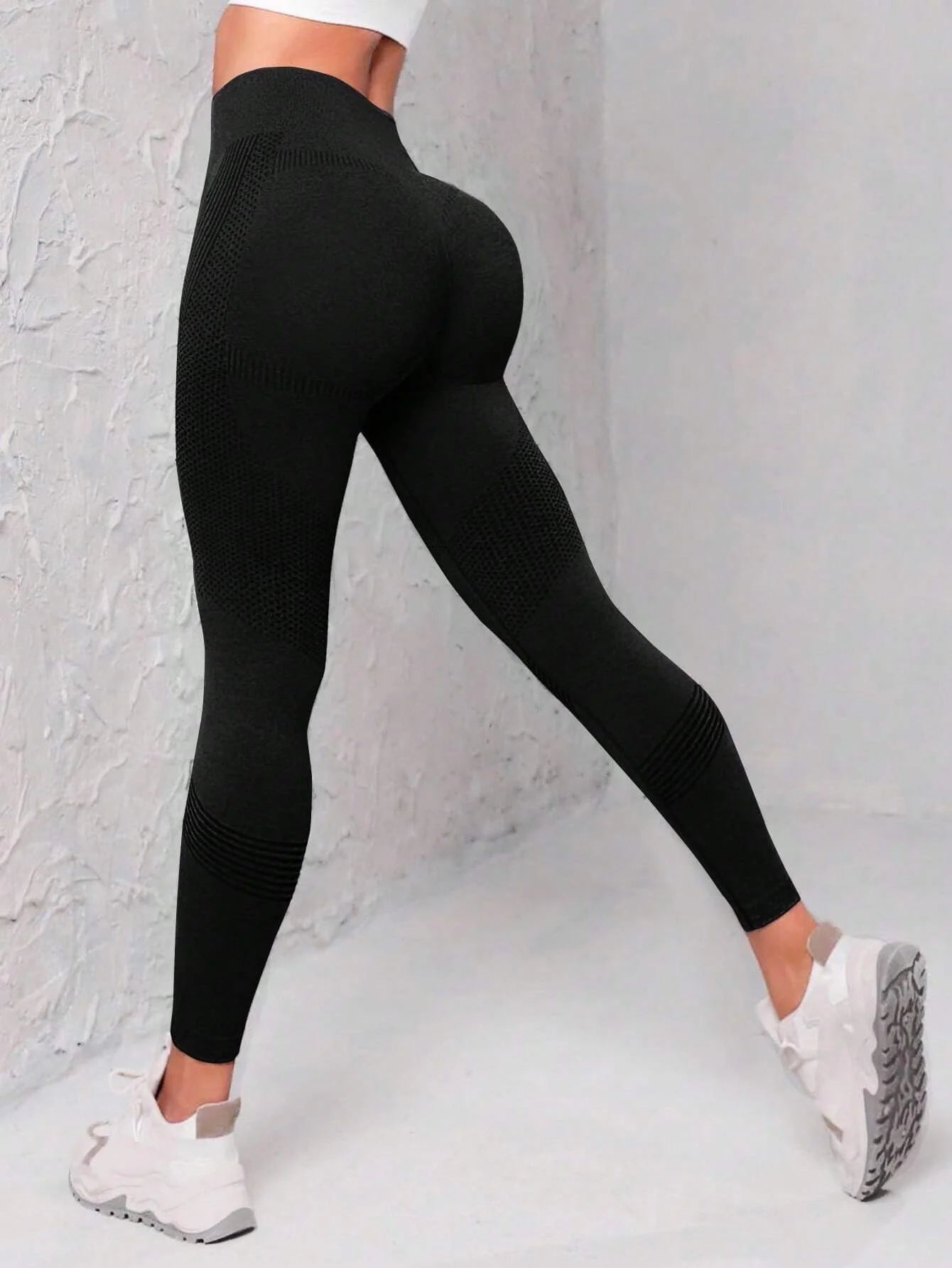 Seamless Wide Waistband Leggings – Comfort & Support